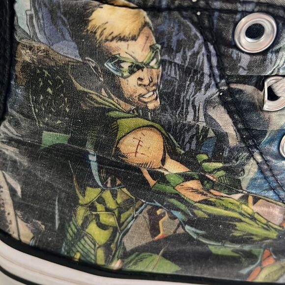 CONVERSE DC Comics Green Arrow Hi Top Sneakers - Picture 5 of 12